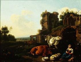 Landscape with Shepherdess