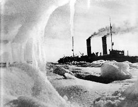 Eisbrecher Krassin im Eis der Arktis 1936