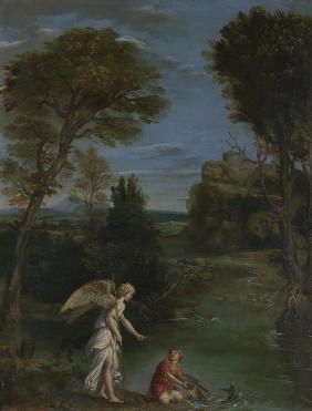 Landschaft mit Tobias und dem Engel