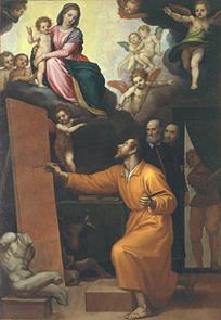 Der Hl. Lukas malt die Madonna  1593/1598