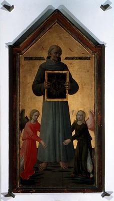 St. Bernardino of Siena (tempera on panel) von Domenico  di Michelino
