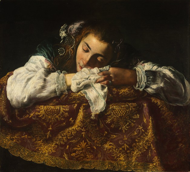 Schlafendes Mädchen von Domenico Fetti