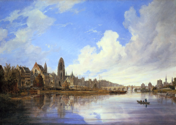 Ansicht von Frankfurt am Main von Westen her von Domenico Quaglio