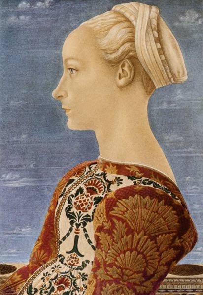Profilbild einer jungen Dame von Domenico Veneziano