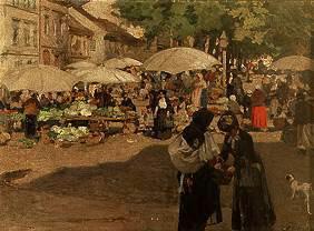 Markttag in Banská Bystrica 1907