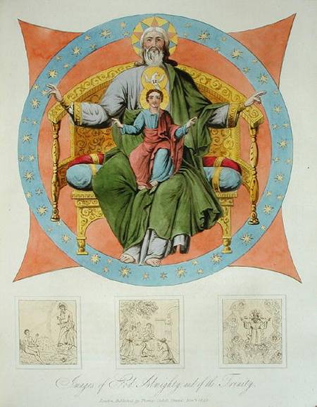 Images of God Almighty and of the Trinity from the Cathedral of the Assumption, Moscow, plate 14 fro von Dr. Robert Lyall