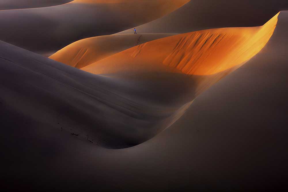 Sonnenuntergang in der Wüste von Ebrahim Bakhtari bonab