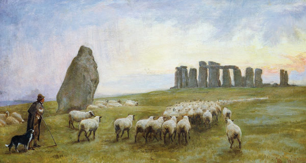 Returning Home, Stonehenge, Wiltshire von Edgar Barclay
