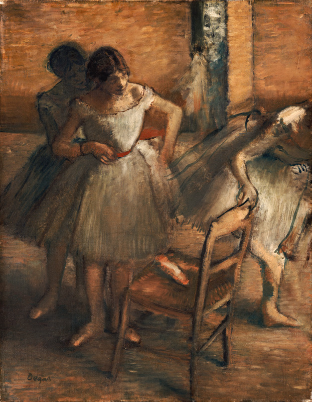 Dancers, 1895-1900 (oil on canavs) von Edgar Degas