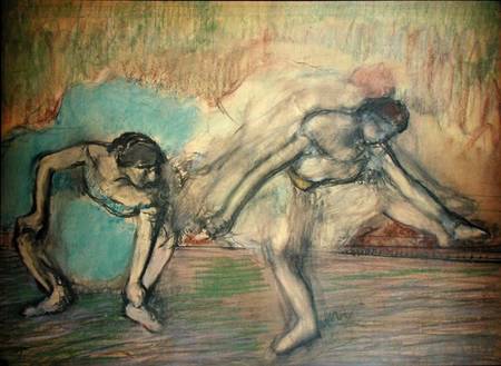 Two Dancers Resting von Edgar Degas