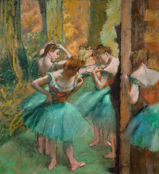 Tänzerinnen in Rosa und Grün von Edgar Degas