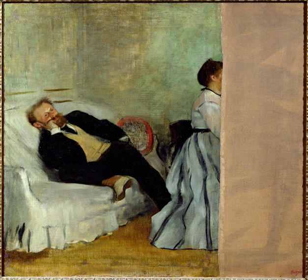 Der Maler Edouard Manet mit seiner Frau Suzanne von Edgar Degas