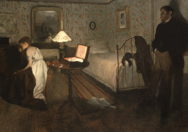 The Interior (Rape Scene) von Edgar Degas