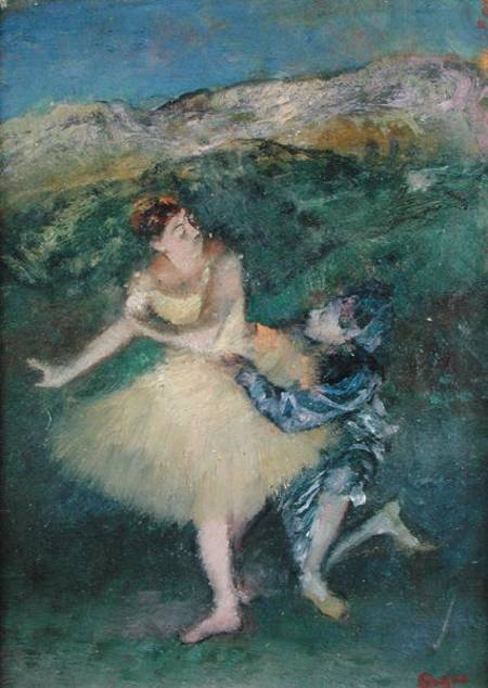 Harlequin and Colombine von Edgar Degas