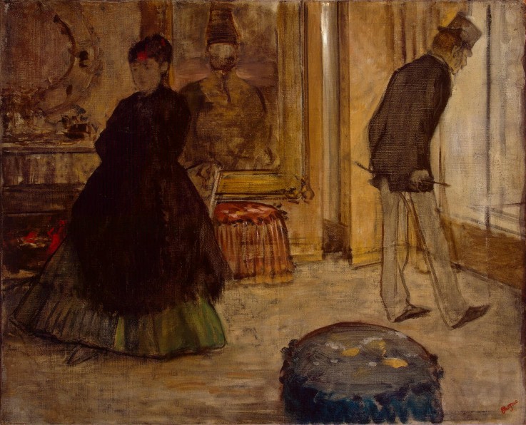Interieur mit zwei Figuren von Edgar Degas
