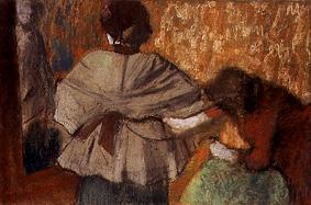 Bei der Modistin von Edgar Degas