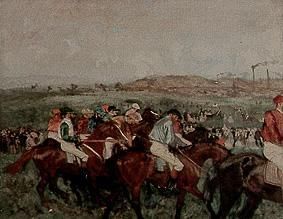 Vor dem Pferderennen von Edgar Degas