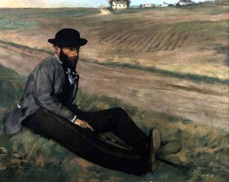 Portrait of Eugene Manet von Edgar Degas