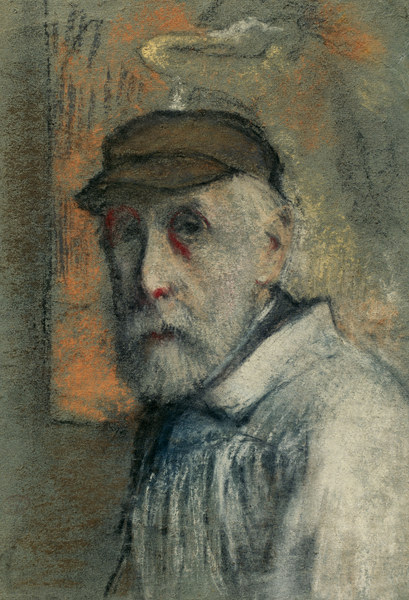 Selbstbildnis um 1895 / 96 von Edgar Degas