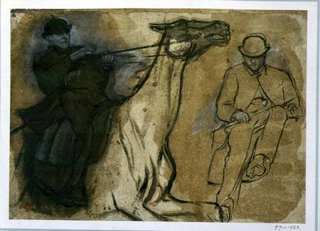 Sketch of Two Riders von Edgar Degas