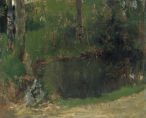 Teich im Wald von Edgar Degas