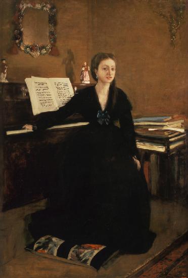 Madame Camus am Piano. 1869
