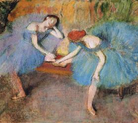 Two Dancers at Rest or, Dancers in Blue c.1898 ste