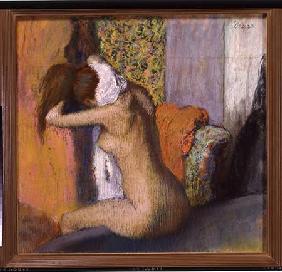 After the Bath, Woman Drying her Neck 1898 stel