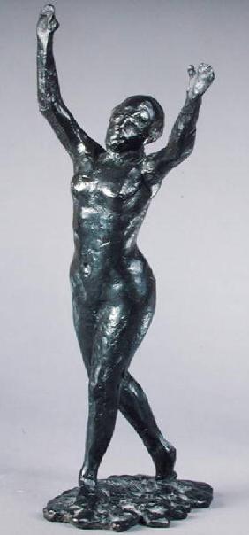 Dancer moving forwards with raised arms c.1919-20
