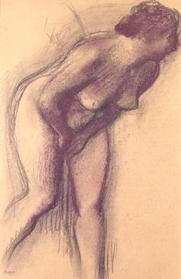 Female Standing Nude (charcoal and pastel) 1746
