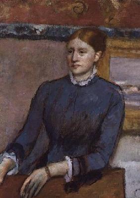 Portrait of Helene Rouart in her Father's Study, detail of Helene c.1886