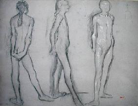 Three Studies of a Nude Dancer c.1879 (ch