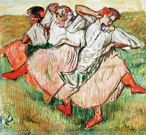 Three Russian Dancers von Edgar Degas