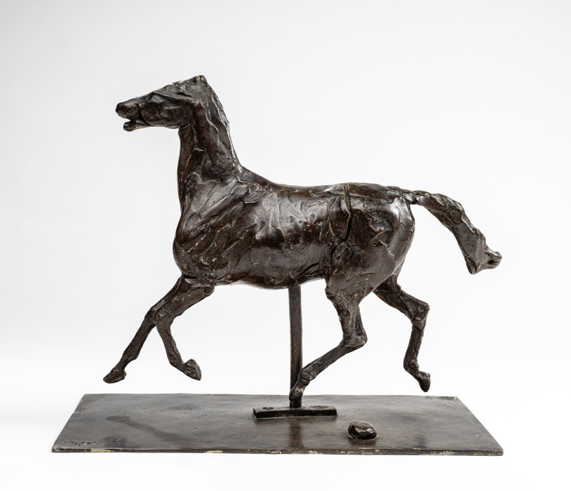Trabendes Pferd, die Füße berühren den Boden nicht von Edgar Degas