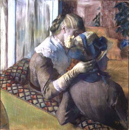Two Women (pastel) von Edgar Degas