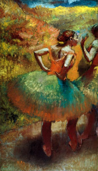 Dancers Wearing Green Skirts von Edgar Degas