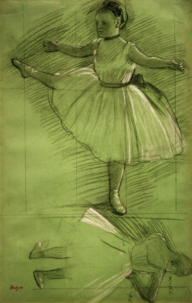 Zwei Studien für Tänzerinnen von Edgar Degas