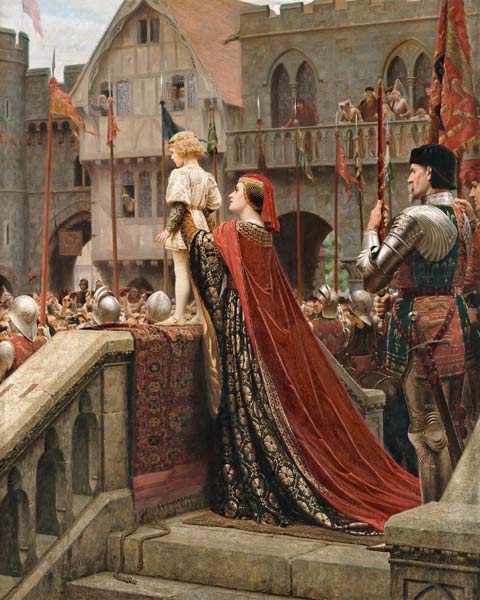 A Little Prince Likely In Time To Bless A Royal Throne von Edmund Blair Leighton