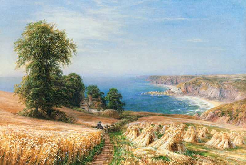 Harvest time by the Sea von Edmund George Warren
