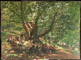 Robin Hood und seine Gefolgsleute im Sherwood Forest 1859