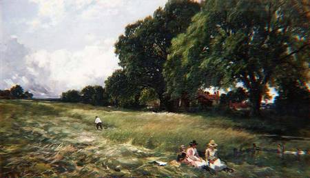 Hayfield at Danbury, Essex von Edmund Morison Wimperis