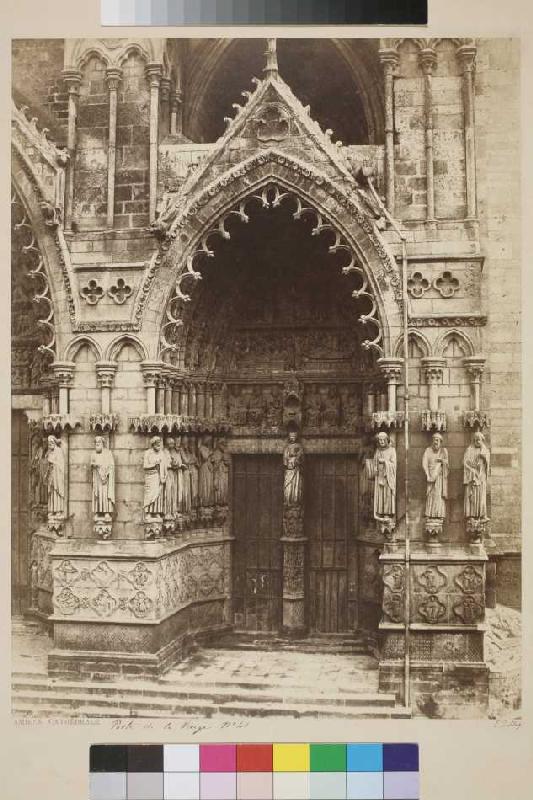 Amiens: Das 'Portail de la Vierge' an der Westfassade der Kathedrale von Édouard Baldus