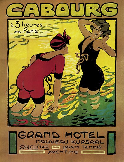 Poster advertising the Grand Hotel, Cabourg von Edouard Bernard