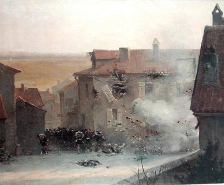 A War-torn Village von Edouard Detaille