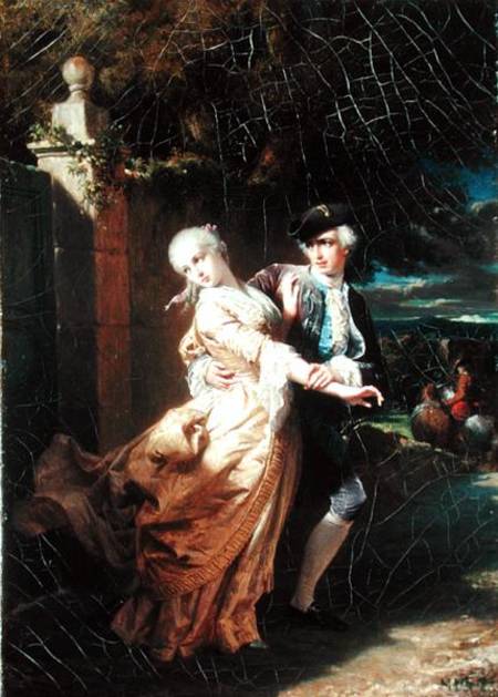 Lovelace's Kidnapping of Clarissa Harlowe von Edouard Louis Dubufe
