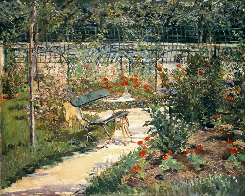 The Bench in the Garden of Versailles von Edouard Manet