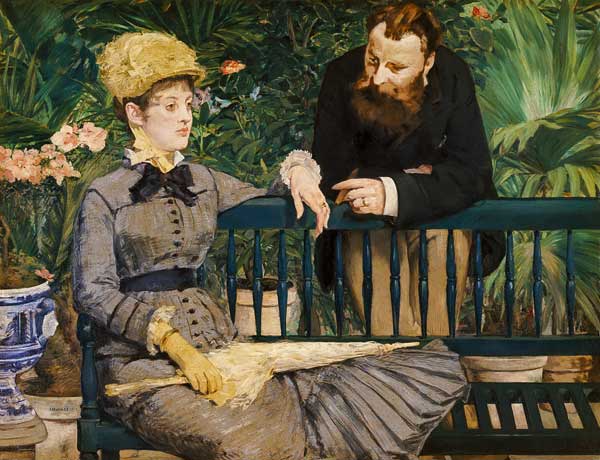 Das Ehepaar Guillemet im Gewächshaus. von Edouard Manet