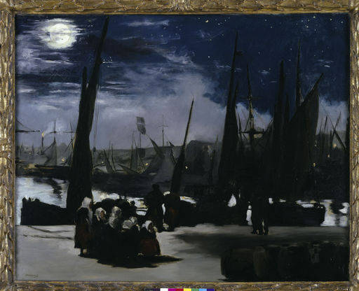 Edouard Manet, Mondlicht, Boulogne von Edouard Manet