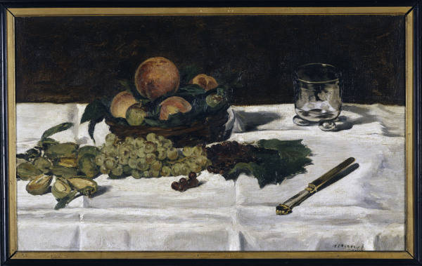 E.Manet, Stilleben: Fruechte auf Tisch von Edouard Manet