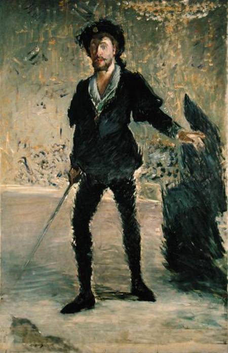 Jean Baptiste Faure (1840-1914) in the Opera 'Hamlet' by Ambroise Thomas (1811-86) (Study) von Edouard Manet